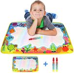 Aqua Water Doodle Mat, Magic Doodle Drawing Painting Pad Multi Coloured Two Water Pens Quality Rangebow Product for Boys Girls Three Years Plus (Sea Creatures GC00612)