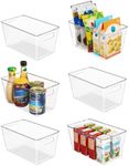 Vtopmart Clear Plastic Storage Bins