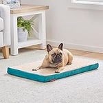 Brindle 2" Orthopedic Dog Bed - Dog Crate Bed with Machine Washable Cover - Small Dog Bed - Teal