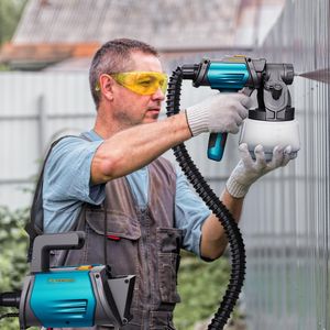 Tilswall 800W Electric Paint Sprayer – 1300ml HVLP Gun, 4 Nozzles, 3 Modes