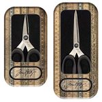 Tim Holtz Haberdashery Scissors - Bundle of Two Pairs of Soft Grip Snip Scissors, 5" and 6"