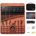 MOOZICA 36 Keys Chormatic Kalimba, Double-layer Piano Layout 36 Tines Professional Kalimba Thumb Piano, Solid Mahogany Kalimba Instrument (BKA36-MA)