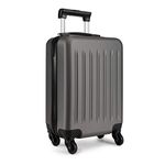 Kono Suitcase Large Luggage Lightweight 28 Inch Hard Shell Travel Travel Trolley Case with 4 Spinner Wheels (28'', Grey)