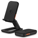 Spigen S311-1 Fully Foldable Cell Phone Stand Travel Phone Stand Adjustable Universal Stand Designed for All Phones, Tablet, Portable Monitor, Nintendo Switch, Desktop Stand Holder - Black