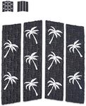 Ho Stevie! Front Traction Pad for Surfboards and Skimboards [Choose Color] (Black with White Palm Trees)