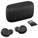 Jabra Evolve2 Buds True Wireless In-Ear Bluetooth Earbuds, Active Noise Cancellation (ANC) and 4-mic MultiSensor Voice Technology - Microsoft Teams Certified, works with all other meeting apps - Black