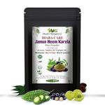 AVG Health Organics Jamun, Neem & Karela Plus Powder 350gm, Diabetes Care Ayurvedic Supplement with Arjuna, Gokhru & Triphala for Diabetes Care and Weakness