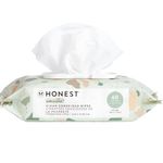 The Honest Company Clean Conscious Unscented Wipes | Over 99% Water, Compostable, Plant-Based, Baby Wipes | Hypoallergenic for Sensitive Skin, EWG Verified | Geo Mood, 60 Count