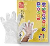 babyease Disposable Gloves for Kids - 100 Pack Multipurpose Gloves Powder Free, Latex Free for Food Prep, Crafting, Painting & Playing