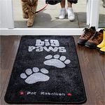 Pet Rebellion Stop Muddy Paws Carpet Runner | Protect Your Floors from Dirt and Mud | Non-Slip, Absorbent, and Machine Washable | Size XL (Big Paws)