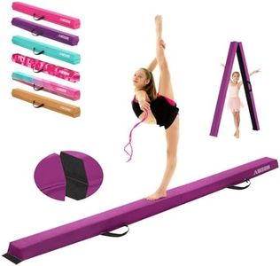 AWSUM Balance Beam Foldable - 10ft Anti-Slip Gymnastics Equipment for Kids/Adults, Gymnastics Beam for Training, Practice, Therapy, Home Exercise