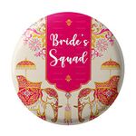 LASTWAVE Bride Squad Wedding Badges for Bride WDC-213 (Pack of 15, 44 mm)