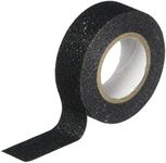 Best Creation GTS006 Glitter Tape, 15mm by 5m, Black