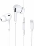 Earphones Earbuds with Wired Lightning Headphones Ear Pods with Microphone & Remote Noise Cancelling in-Ear Headset Control for iPhone 14/14 Plus/14 Pro Max/13/13 Mini/12/11/X/XR/XS/SE/8/7/iOS01