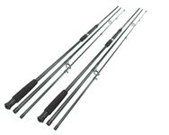 2 X 12ft Carbon Fibre Carp Rod. Hunter Pro 3pc High Carbon 12' 3.6m Carp Rod 2.75lb Test