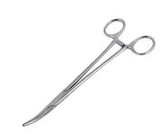 WUWYOUWL Hemostat Forceps, Stainless Steel Dog Cat Pet Scissors Ear Hair Clamp Fishing Scissors Tools (16cm Bent)