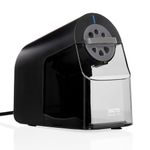 X-ACTO Pencil Sharpener | School Pro Electric Pencil Sharpener, With Six Size Dial, XL Shavings Bin, Black, 1 Count
