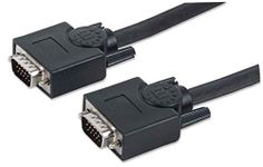 Manhattan KB000159 Manhattan HD15 Male to HD15 Male SVGA Monitor Cable, 7.5 Meter Length, 7.5 Meter Length