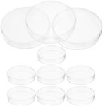 CAXUSD 10pcs Culture Plate Agar Plates Culture Petri Dishes Petri Dishes with Lid Agar Petri Dishes Science Experiment Supplies Science Laboratory Supply Reaction Plate Plastic