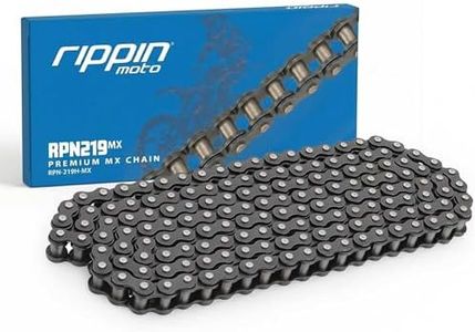 Rippin Moto RPN219MX 219H Heavy Duty Chain for Mini Dirt Bikes & Go-Karts, Premium Roller Chain, Cut-to-Length 112–140 Links, High Strength Performance 219 Chain (114 Links)
