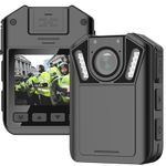 SRIKEKL Ultra HD 1440P Body Camera with Audio and Video,128GB Memory, 2.0 LCD, Built-in Battery Last 12 Hours Record, Night Vision,Wearable Mini Body Cam for Personal Use，Law Enforcement