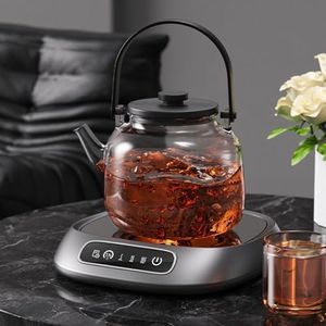 TRENDIVIBE Coffee Mug Warmer Smart Beverage Cup Warmer for Milk Tea Water Hot Chocolate Silver