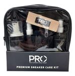 PREMIUM SNEAKER & SHOE CARE KIT | SUITABLE FOR SNEAKERS SPORTS SMOOTH LEATHER SHOES | TRAVEL FRIENDLY | CLEANING SHAMPOO & SHOE DEO & SHOE PROTECTOR 100 ML EACH I MICROFIBER CLOTH I MINI BRUSH