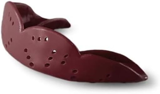 SISU Aero Small Mouthguard, Mighty Maroon - 1.6mm Thin - Custom-Molded Fit - Slim Design - Remoldable Up to 20 Times - for Team Sports - Non Toxic