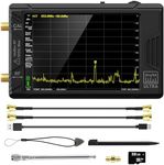 ALIESTFDNO 2024 Upgraded TinySA Ultra Spectrum Analyzer, 4.0 Inch 100kHz to 5.3GHz Handheld Frequency Analyzer with 32Gb Card, 2-in-1 Signal Generator 100kHz to 800MHz MF/HF/VHF UHF Input,V0.4.5.1