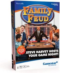 Family FEUD with Steve Harvey Game, Stream Steve Right into Your Living Room, Gamestar+ App, Studio Excitement at Home, Hundreds of Survey Questions