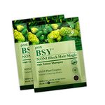 BSY Noni black hair magic shampoo | Noni hair colour | Noni hair dye | Hair dye | Hair dye shampoo | shampoo based hair color | 10 Mins hair color | Ammonia-free hair color | shampoo | 20X20