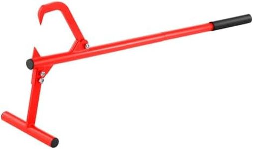 AUSWAY Log Lifter 129cm Roller Cant Hook Jack Logging Peavey Timberjack 51 Inch Heavy Duty Timber Wood Lifting Rolling Raising Moving Tool Steel Adjustable