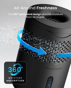 Pro Breeze Osmo Dehumidifier 700g – Black Moisture Absorber