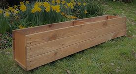 Extra Large Wooden Garden Planter Plant Pot Box Flower Herb Veg Wood Trough Outdoor Long 3 Board