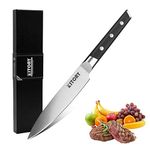 Kitory Utility Knife, 5 inch Fine-Edge Kitchen Knife, Table Knives Sharp German High Carbon Stainless Steel, Full Tang Pakkawood Handle with Gift Box - Metadrop Series