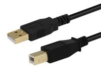 Monoprice 15-Feet USB 2.0 A Male to B Male 28/24AWG Cable (Gold Plated) (105440)