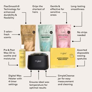 Mylee Hard Wax Kit – Complete Hair Removal Set for Face & Body