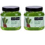 Kapiva Pure Aloe Vera Skin Gel 500g For Face & Hair | Hydrating, Moisturizing, Soothing Skin | Multipurpose Gel - Pack of 2