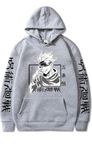 MOONSHINE Anime Character Printed Hooded Sweatshirt for Boys, Kids, (in, Age, 13 Years, 14 Years, Regular, Silver Grey)