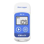 Temperature Data Logger, Elitech RC-5 Reusable Temperature Data Recorder, USB 2.0, 32000 Points, Software for Mac and PC with Calibration Certified