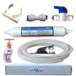 American Fridge Freezer Water Filter and Plumbing Kit with Water Pipe and Fittings fits Samsung LG Daewoo GE and More
