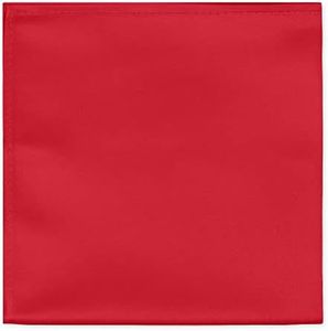 Jacob Alexander Men's Pocket Square Solid Color Handkerchief, Red, One Size, Traditional