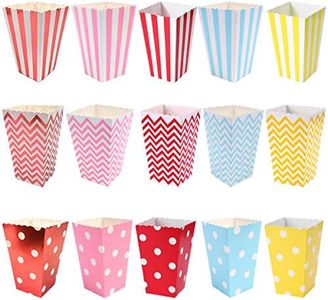 YuChiSX 45 Scatole di Popcorn, Scatole di Caramella, Popcorn Box, Popcorn Contenitori, Porta Popcorn per Compleanno, Cinema, Carnevale, Matrimoni, Borse per Feste Dolcetti, Favore del Partito, Natale