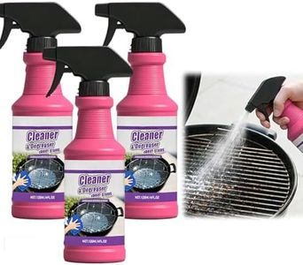 Fast-Acting Heavy-Duty Grill Degreaser Spray, 2026 New Heavy Duty Grill Grease Cleaning Spray, BBQ Grease Cleaner Spray (3)
