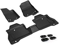 A&UTV PRO Gladiator All Weather Floor Mats, Floor Mats Liners, TPE Material Front & Rear Floor Mats 2 Row Compatible with 2020 Jeep Gladiator JT 4 Door Replace #82215626AB Accessories