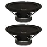 Goldwood Sound, Inc. Stage Subwoofer, Rubber Surround 10" Woofers 250 Watts Each 8ohm Replacement 2 Speaker Set (GW-1038-2)