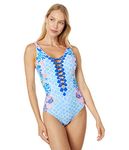 Lilly Pulitzer Isle Lattice One-Piece, Multi Hidden Treasure, 0