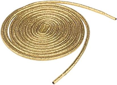 Allegra K Lacets brillants scintillants Baskets chatoyantes scintillantes Cordes de lacets de chaussures rondes d'or 120cm/47.25"