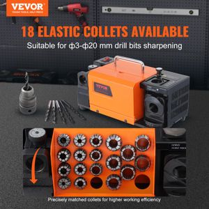 VEVOR Drill Bit Sharpener 3-20mm – Portable Tool Grinder