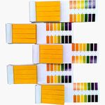 Jimitop pH Test Strips,5 Packs of 400 Strips pH 1-14 Test Paper,for Urine,Saliva,Drinking Water,Pool,Spa,Soap,Fish Tank and Liquids,yellow,2*3 inch